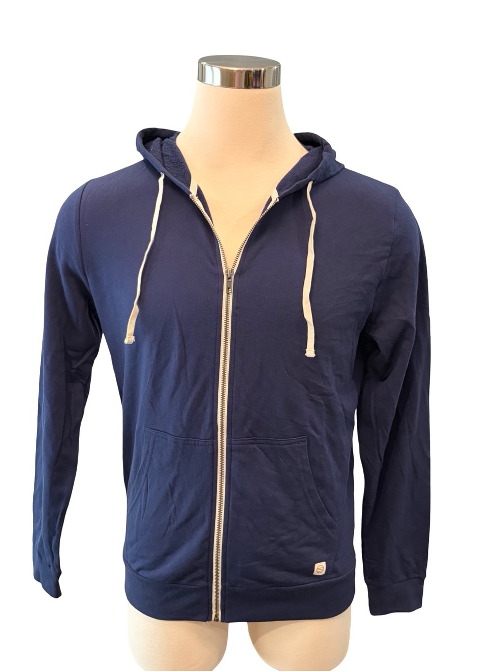 Marine Layer Men's Navy Full-Zip Afternoon Hoodie in True Navy NWOT Size Medium - Picture 3 of 7